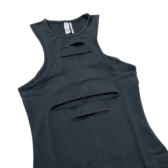 Urban Outfitters Slashed Mini Dress Black Small - Picture 6 of 12